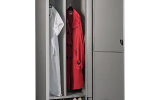 Válaszfalas, cipőtartós öltözőszekrény -  1